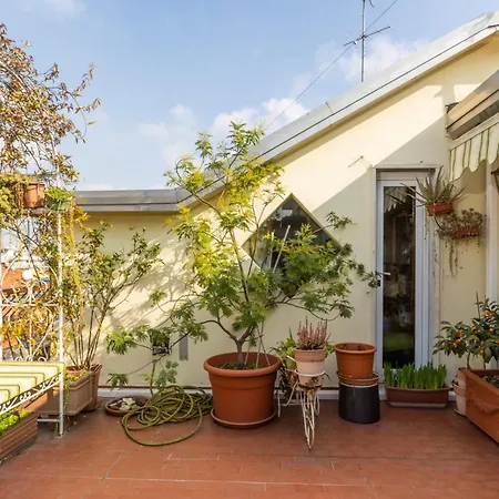 La Design '50s With Botanical Terrace דירה מילאנו